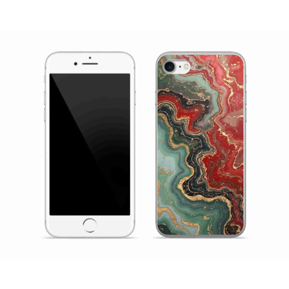 Gélový kryt mmCase na iPhone SE (2020) - abstraktný motív 55