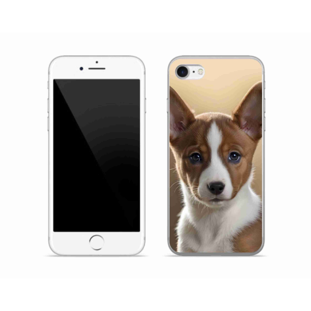 Gélový kryt mmCase na iPhone SE (2020) - basenji