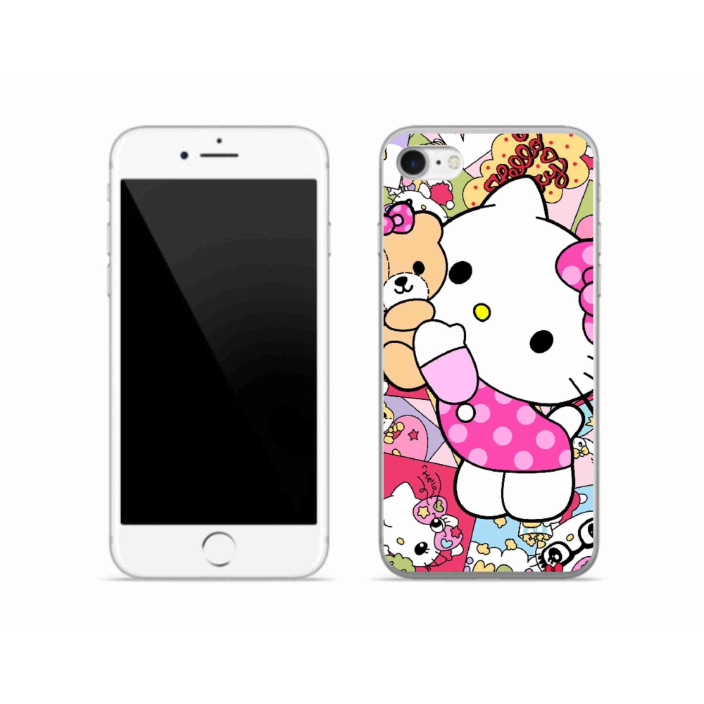 Gélový kryt mmCase na iPhone SE (2020) - cute kitty