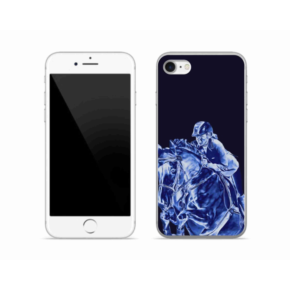 Gélový kryt mmCase na iPhone SE (2020) - dostihový kôň