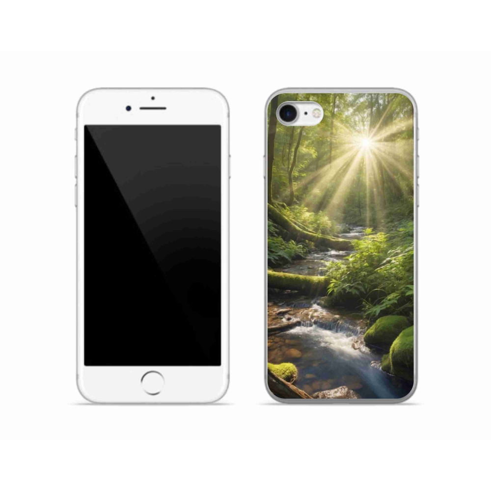 Gélový kryt mmCase na iPhone SE (2020) - hlbina lesa