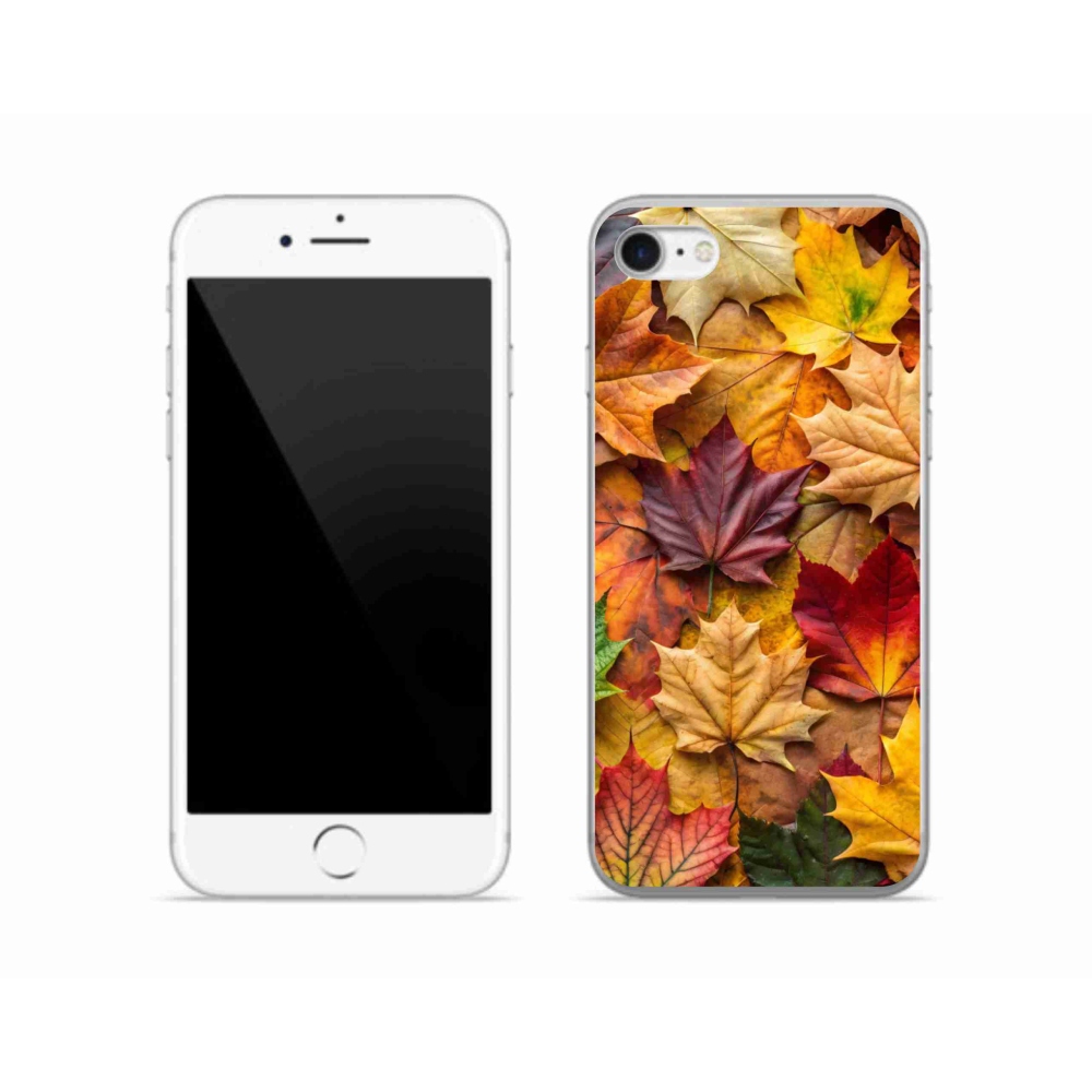Gélový kryt mmCase na iPhone SE (2020) - javorové listy 2