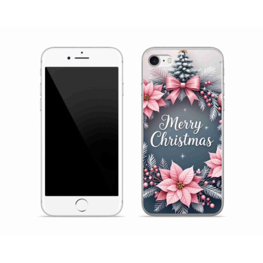 Gélový kryt mmCase na iPhone SE (2020) - merry christmas