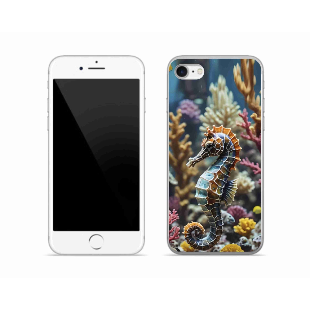 Gélový kryt mmCase na iPhone SE (2020) - morský koník 2