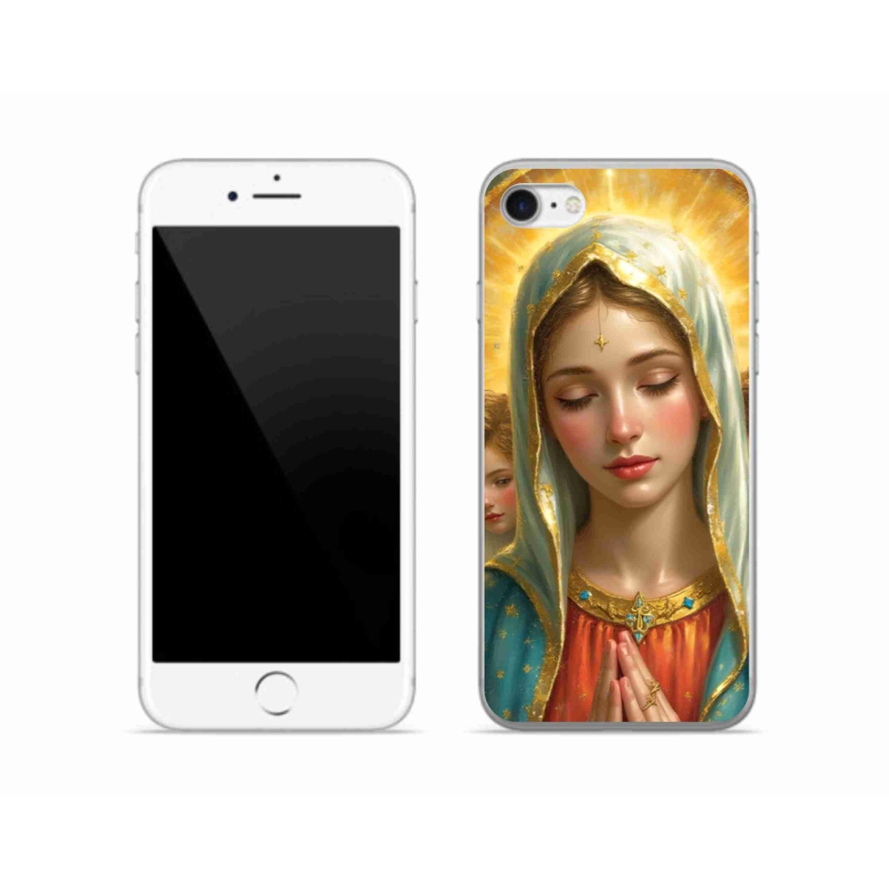 Gélový kryt mmCase na iPhone SE (2020) - náboženský motív 3