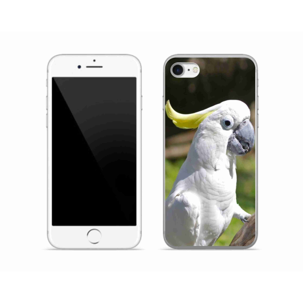 Gélový kryt mmCase na iPhone SE (2020) - papagáj kakadu 2