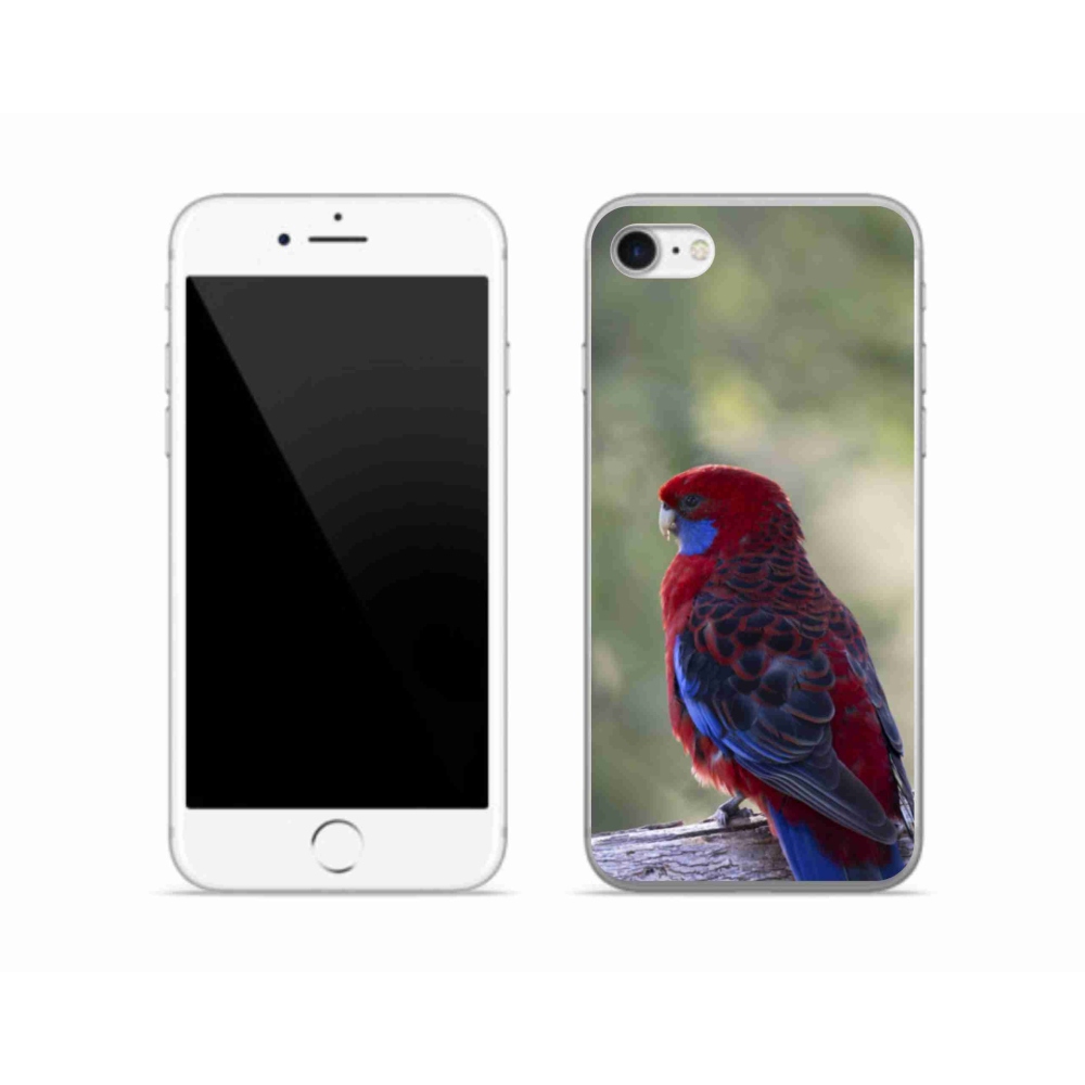 Gélový kryt mmCase na iPhone SE (2020) - papagáj rosela