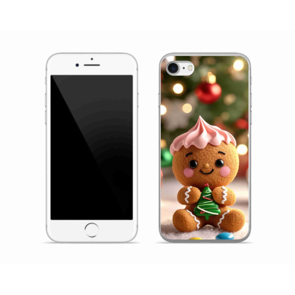 Gélový kryt mmCase na iPhone SE (2020) - perníček