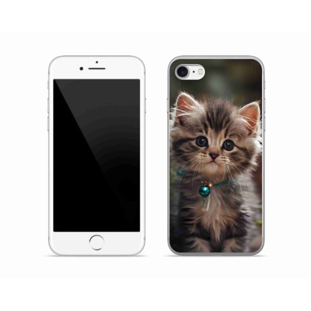 Gélový kryt mmCase na iPhone SE (2020) - roztomilé mačiatko 11