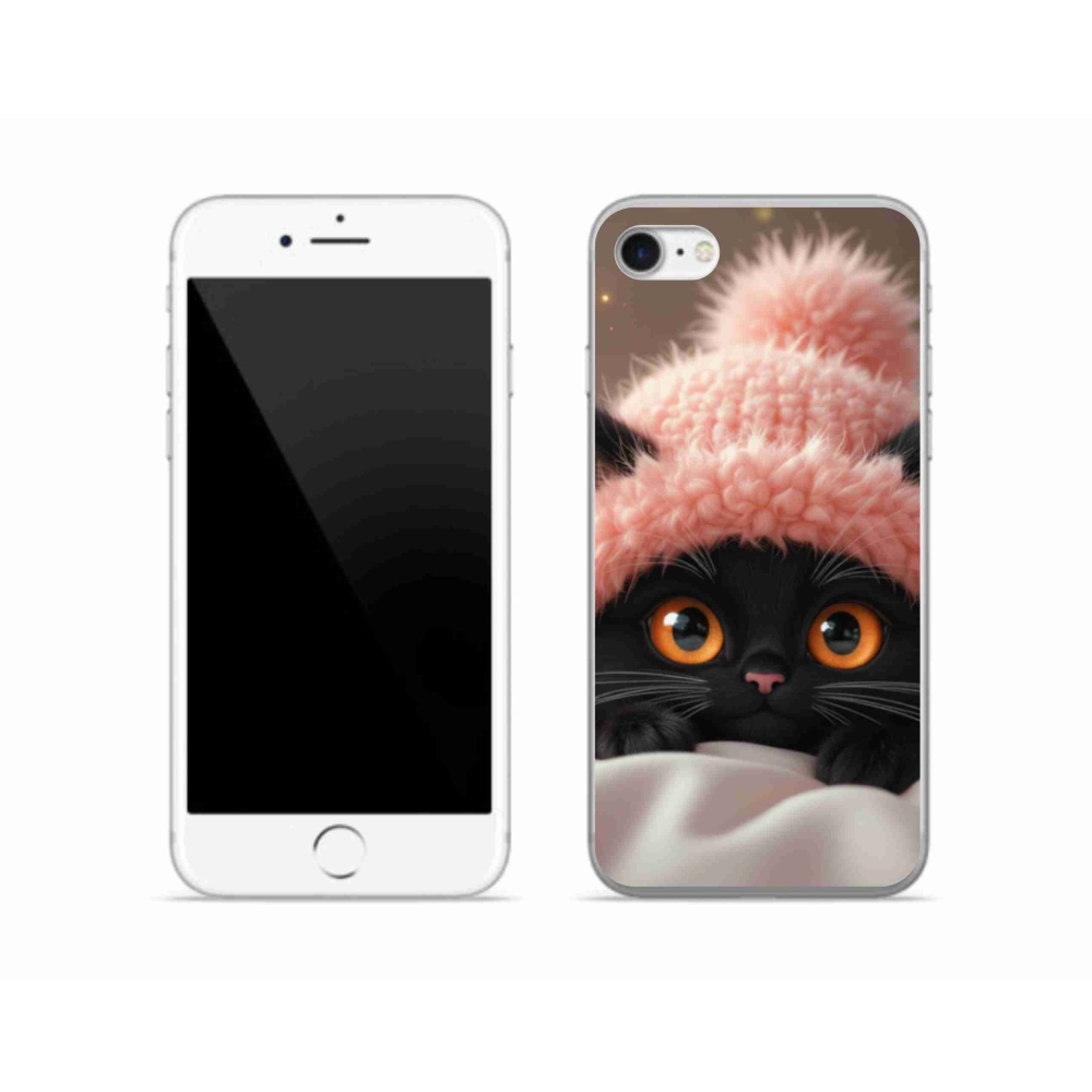 Gélový kryt mmCase na iPhone SE (2020) - roztomilé mačiatko 7