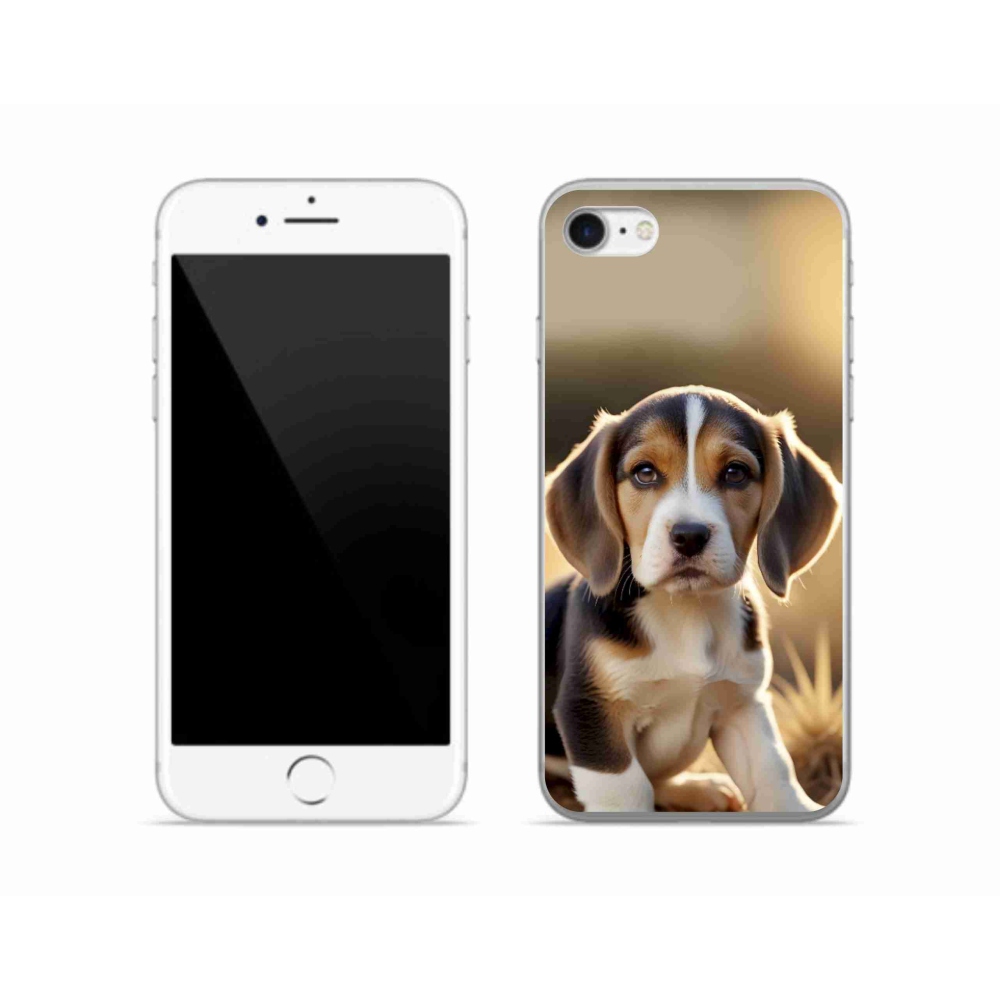 Gélový kryt mmCase na iPhone SE (2020) - roztomilý bígl