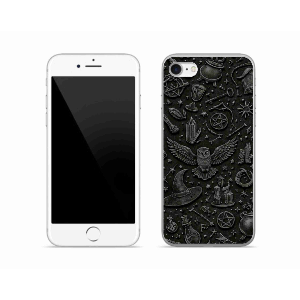 Gélový kryt mmCase na iPhone SE (2020) - tmavý magický svet