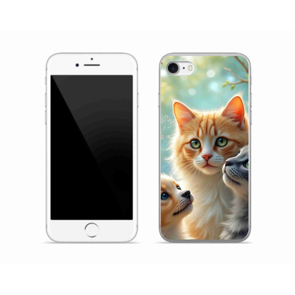 Gélový kryt mmCase na iPhone SE (2020) - zvieracie priateľstvo 2