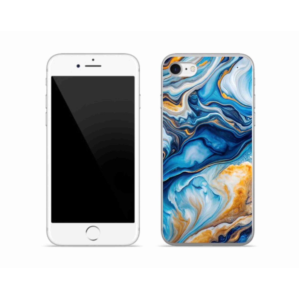 Gélový kryt mmCase na iPhone SE (2022) - abstraktný motív 34