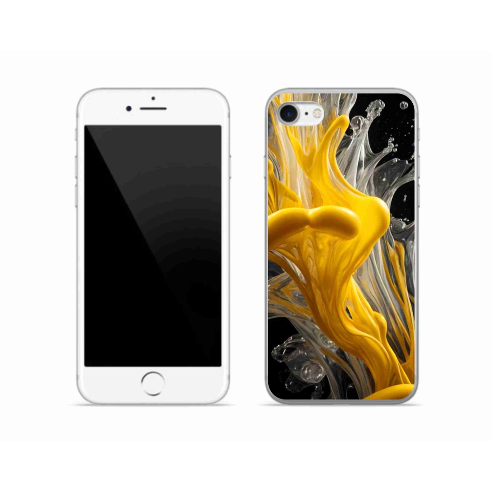 Gélový kryt mmCase na iPhone SE (2022) - abstraktný motív 48