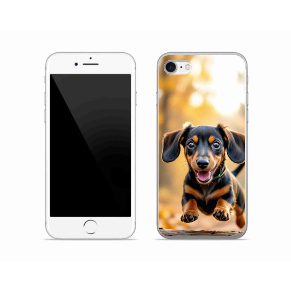 Gélový kryt mmCase na iPhone SE (2022) - jazvečík 2