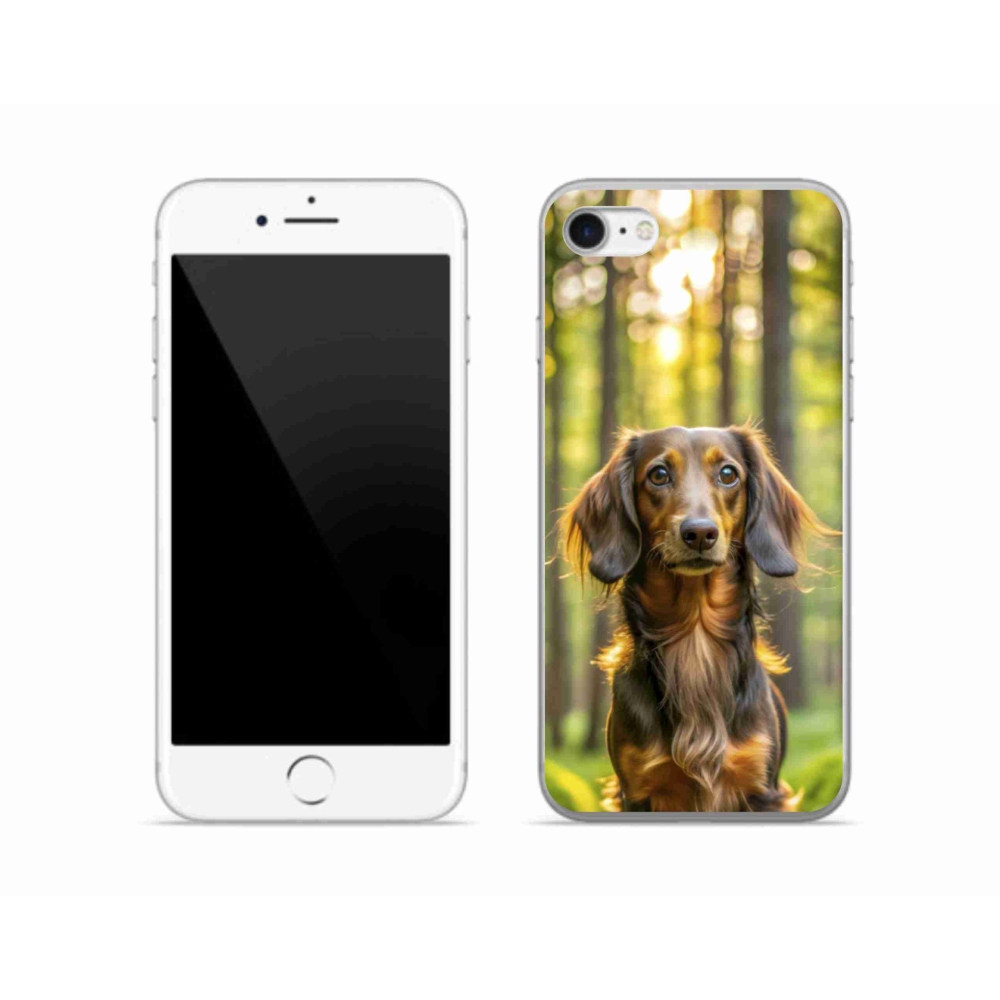 Gélový kryt mmCase na iPhone SE (2022) - jazvečík 4