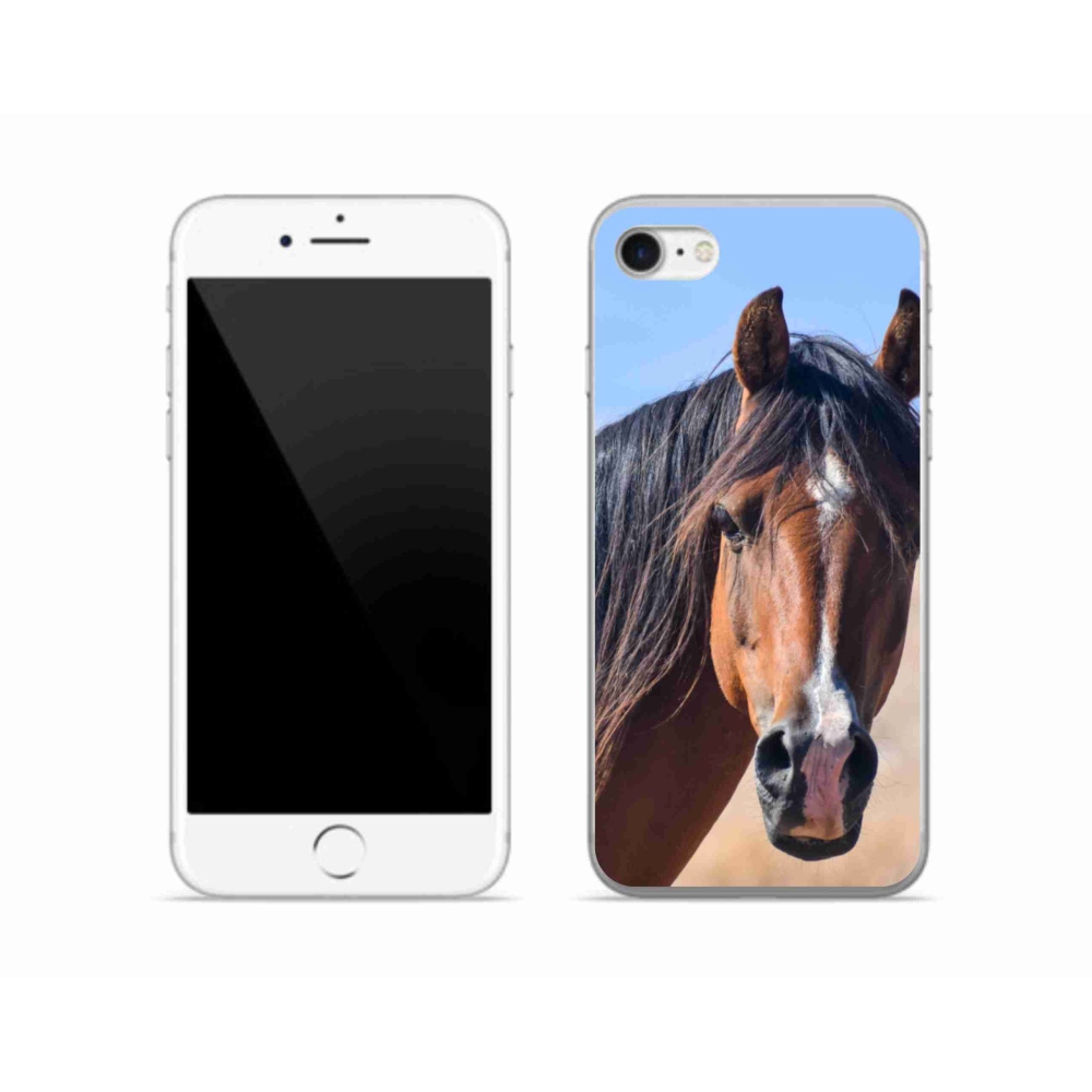 Gélový kryt mmCase na iPhone SE (2022) - pokojný kôň