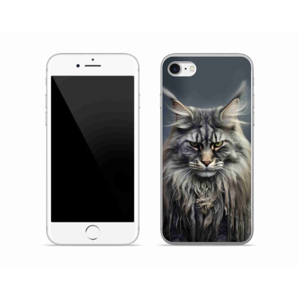 Gélový kryt mmCase na iPhone SE (2022) - mačacie pohľad 4