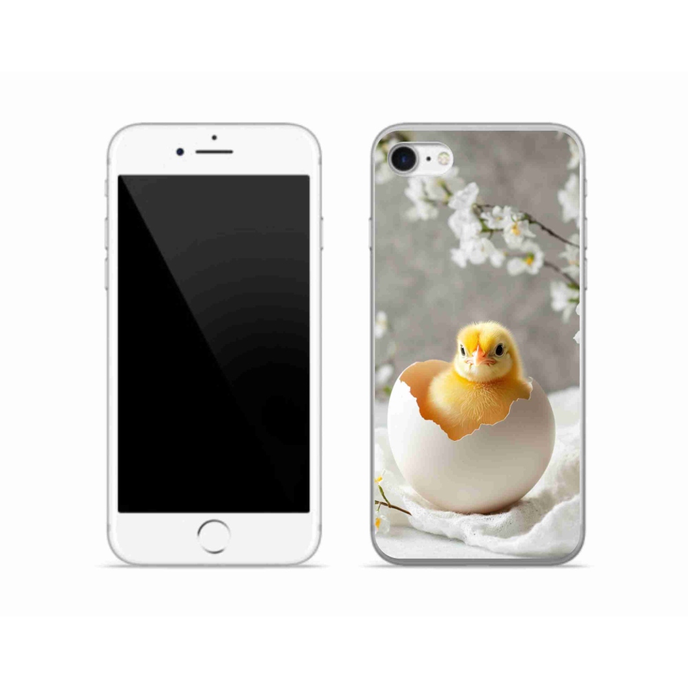 Gélový kryt mmCase na iPhone SE (2022) - kuriatko