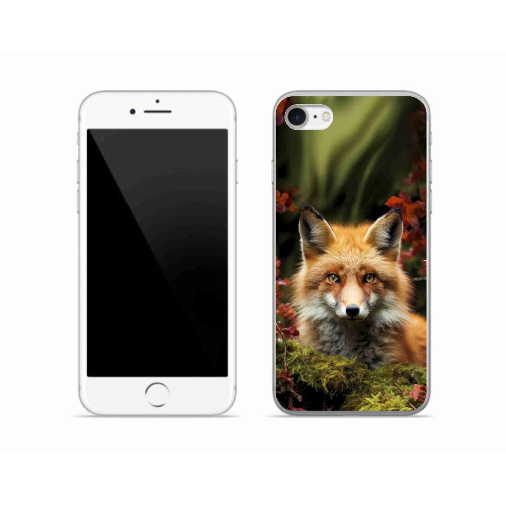 Gélový kryt mmCase na iPhone SE (2022) - líška v lese