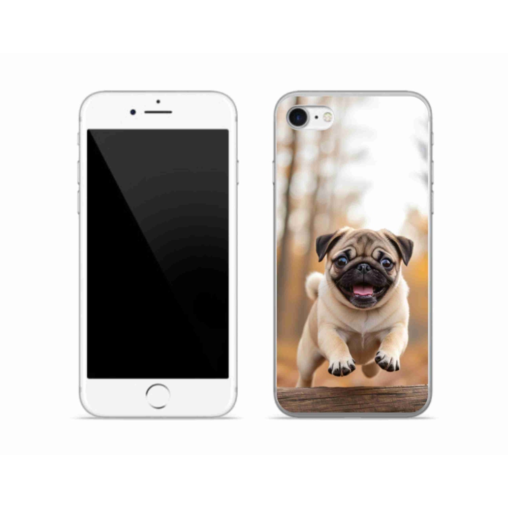 Gélový kryt mmCase na iPhone SE (2022) - mops 2