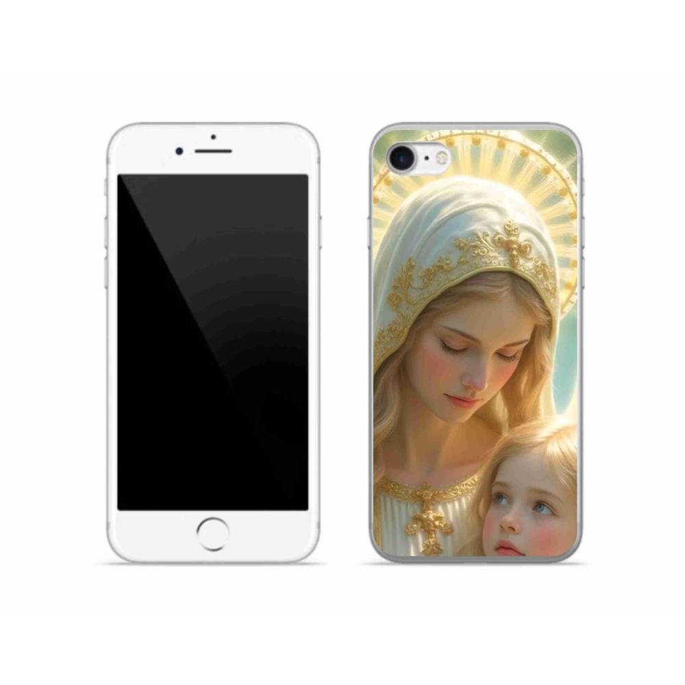 Gélový kryt mmCase na iPhone SE (2022) - náboženský motív 2