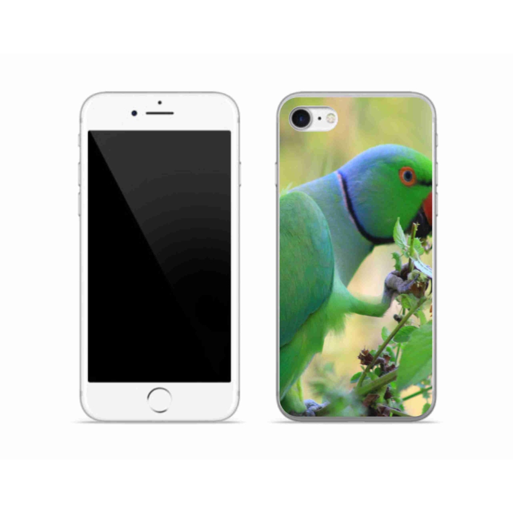 Gélový kryt mmCase na iPhone SE (2022) - papagáj Alexandr