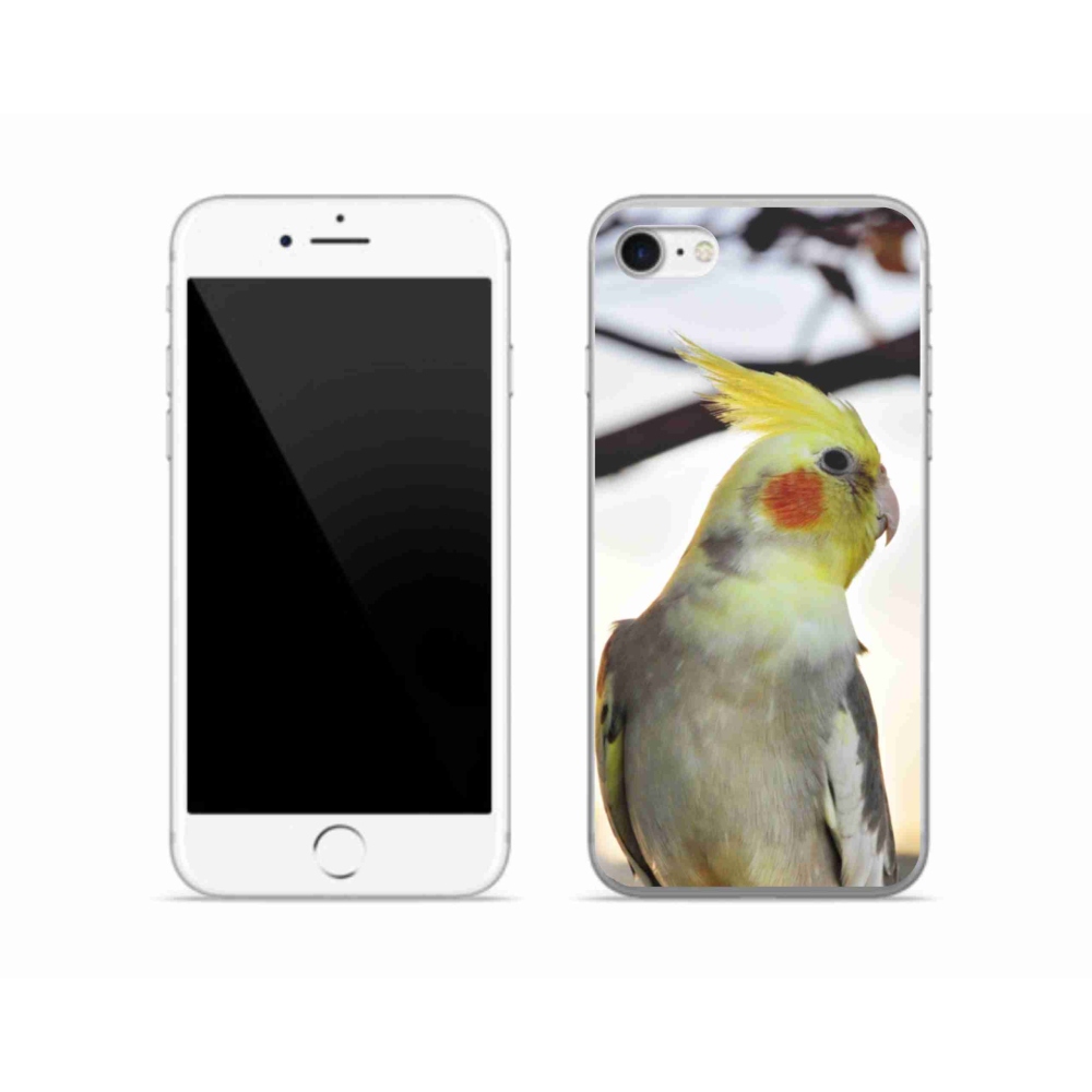 Gélový kryt mmCase na iPhone SE (2022) - papagáj korela