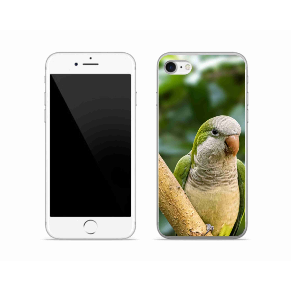 Gélový kryt mmCase na iPhone SE (2022) - papagáj mníšok