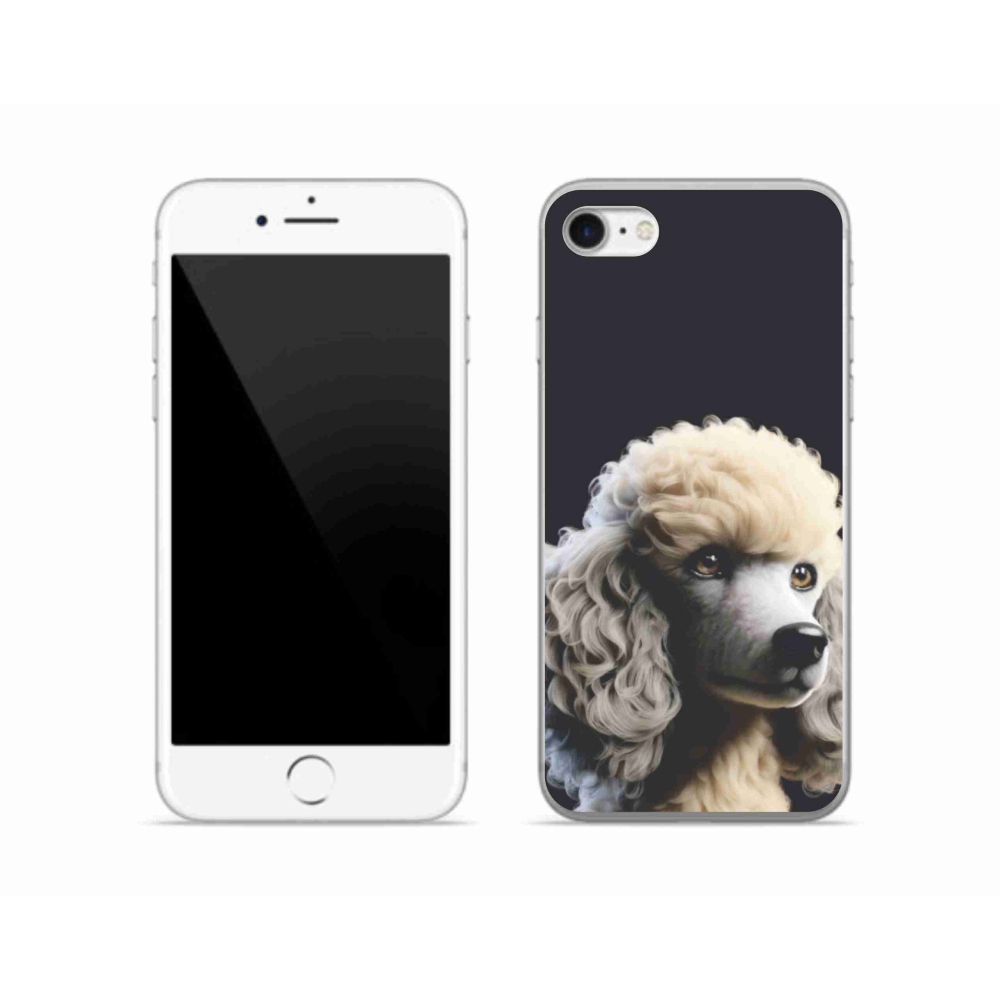 Gélový kryt mmCase na iPhone SE (2022) - pudel