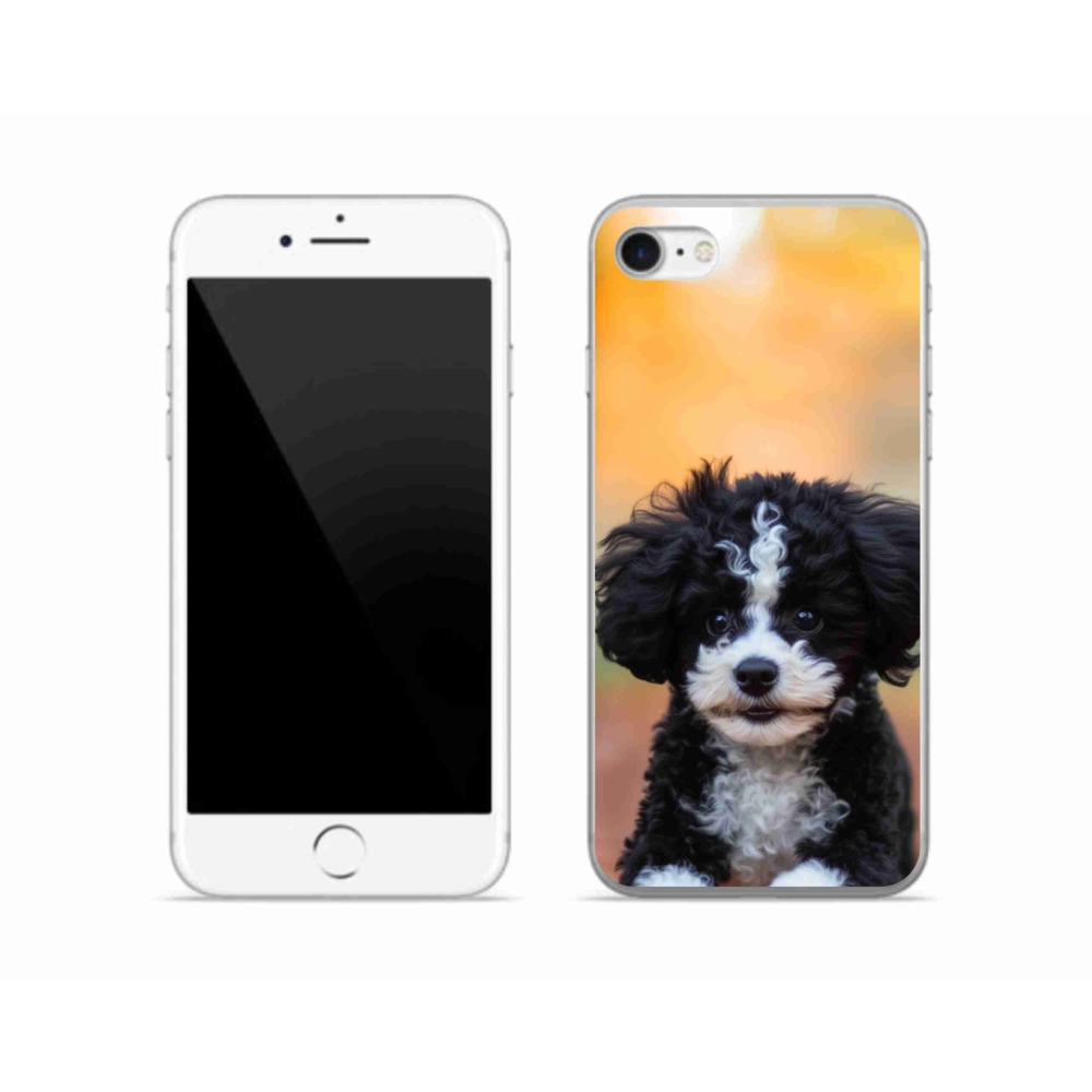 Gélový kryt mmCase na iPhone SE (2022) - roztomilé šteňa 2