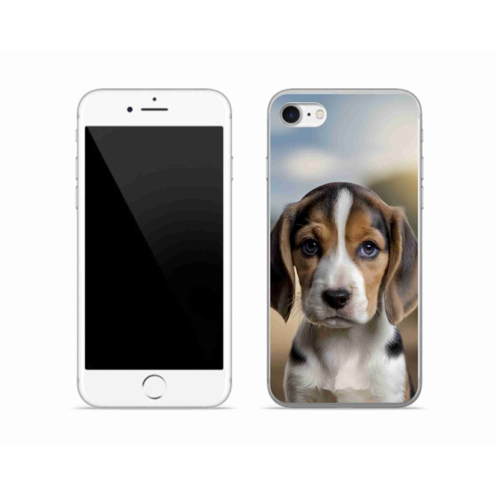 Gélový kryt mmCase na iPhone SE (2022) - roztomilý bígl