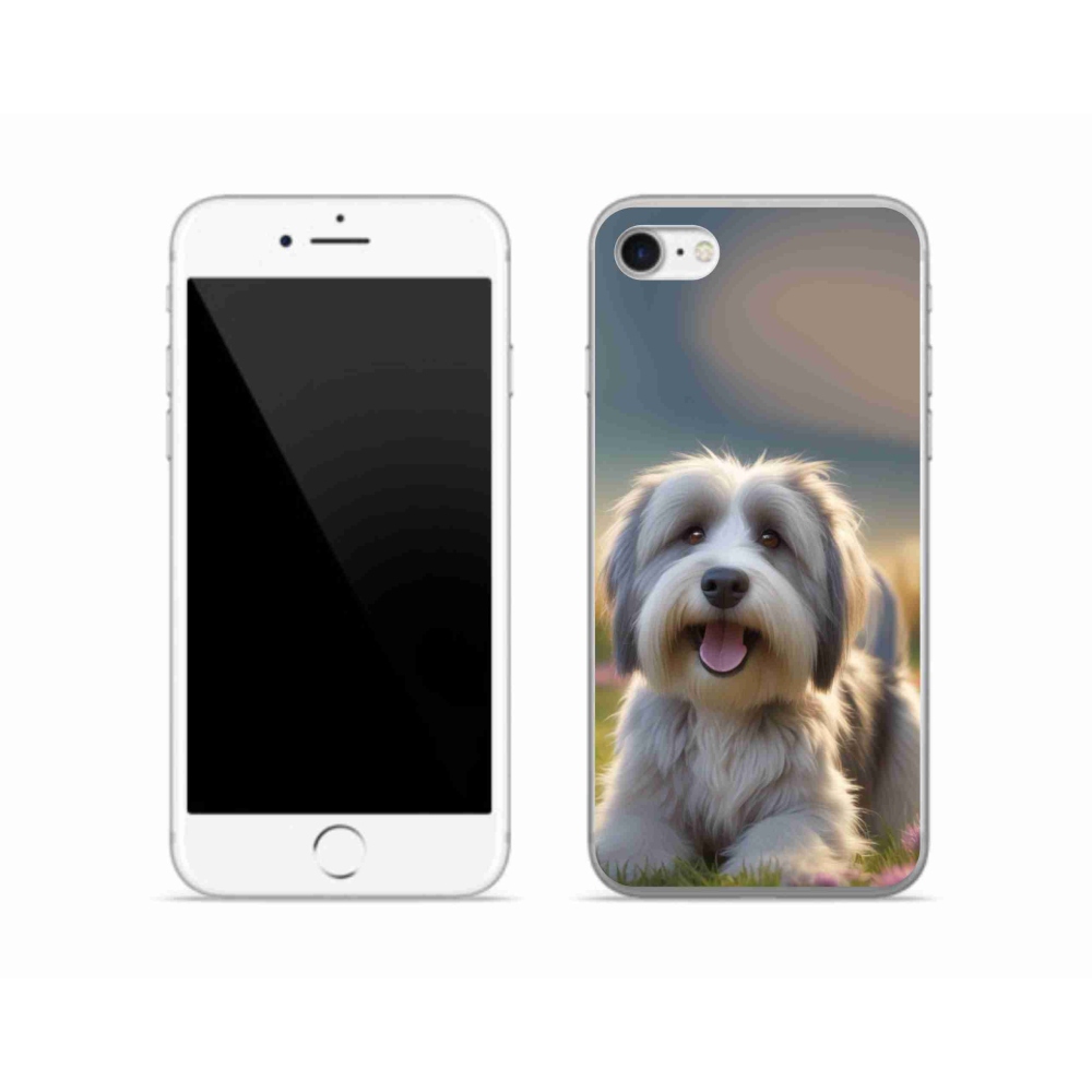 Gélový kryt mmCase na iPhone SE (2022) - roztomilý havanský psík