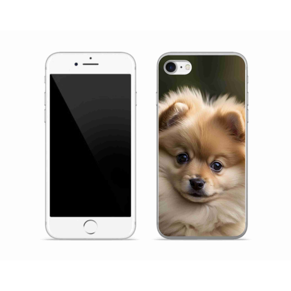 Gélový kryt mmCase na iPhone SE (2022) - roztomilý pomeranian 2