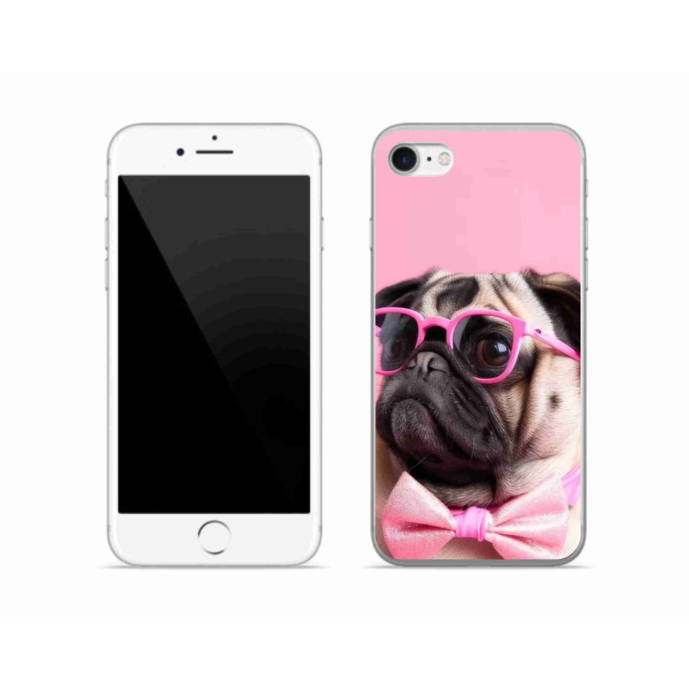 Gélový kryt mmCase na iPhone SE (2022) - štýlový mops