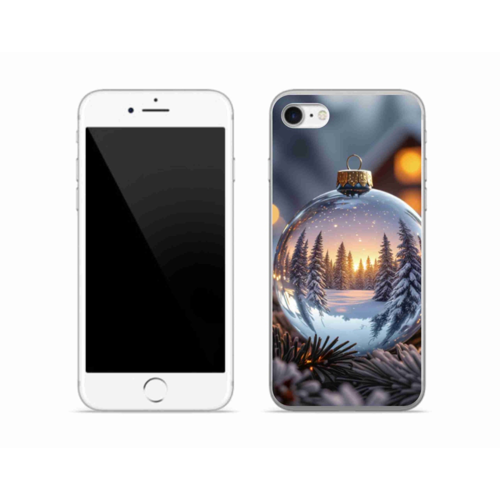 Gélový kryt mmCase na iPhone SE (2022) - vianočná ozdoba