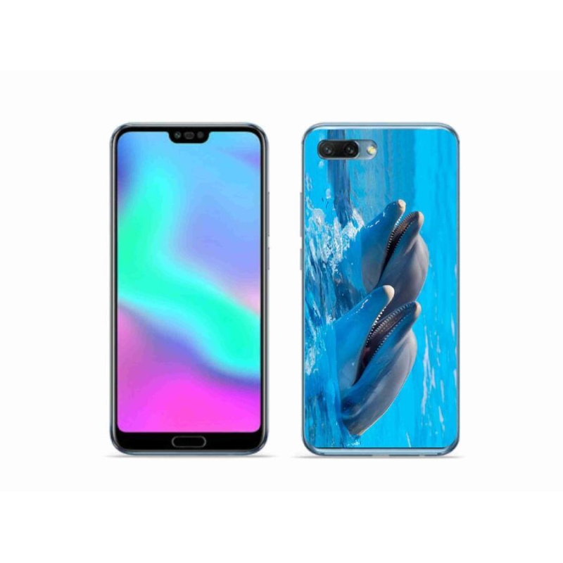 Gélový kryt mmCase na mobil Honor 10 - delfíny