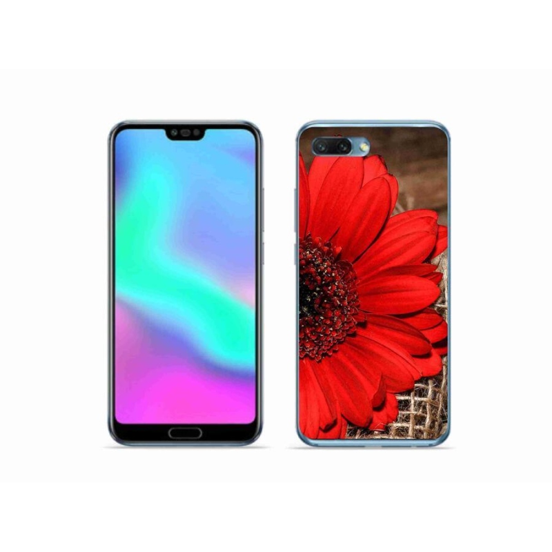 Gélový kryt mmCase na mobil Honor 10 - gerbera