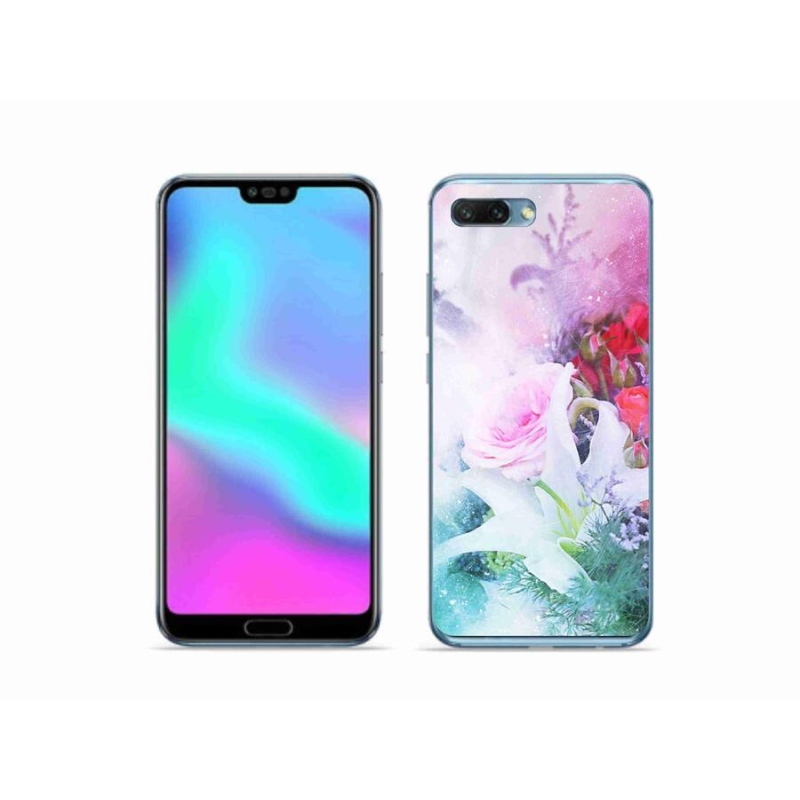 Gélový kryt mmCase na mobil Honor 10 - kvety 4