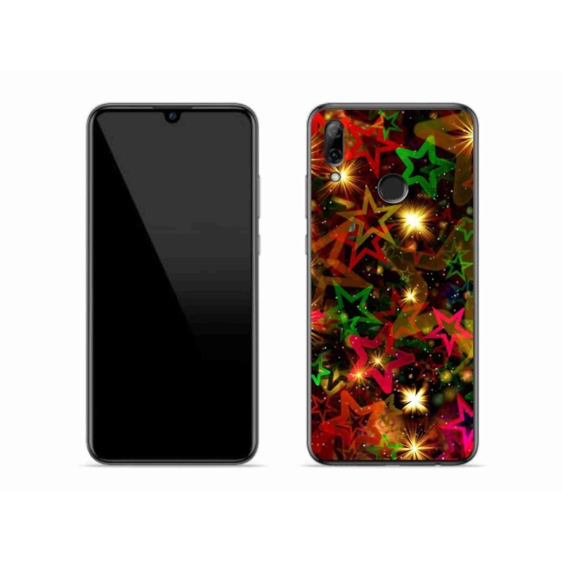 Gélový kryt mmCase na mobil Honor 10 Lite - farebné hviezdičky