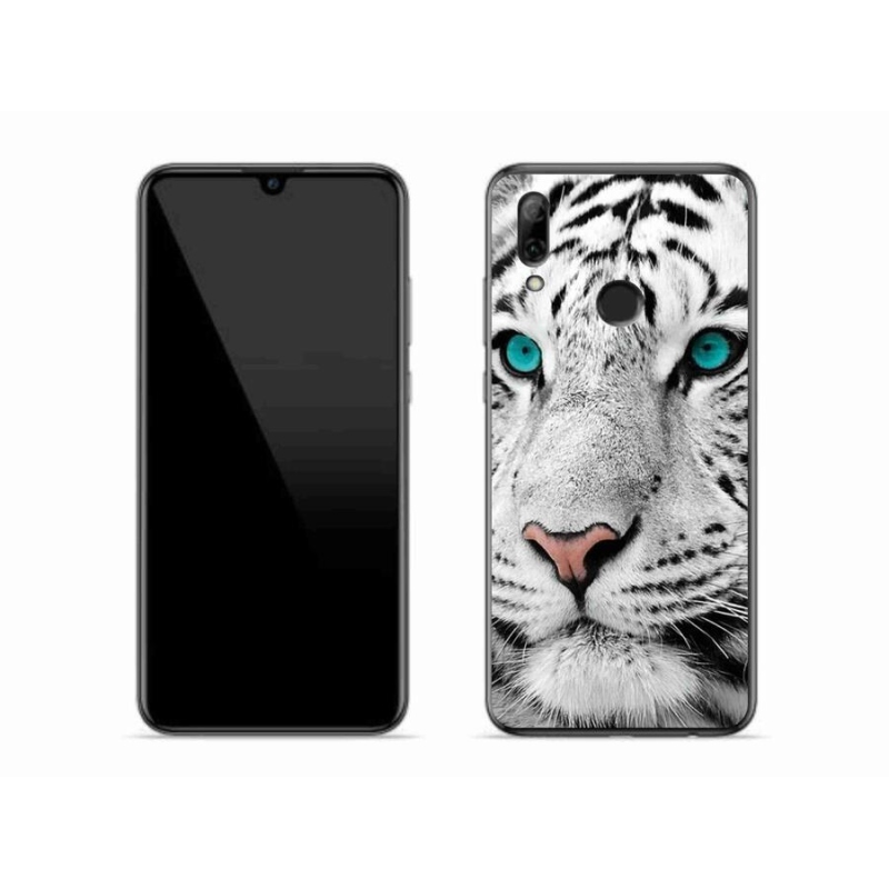 Gélový kryt mmCase na mobil Honor 10 Lite - biely tiger