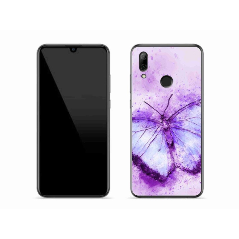 Gélový kryt mmCase na mobil Honor 10 Lite - fialový motýľ