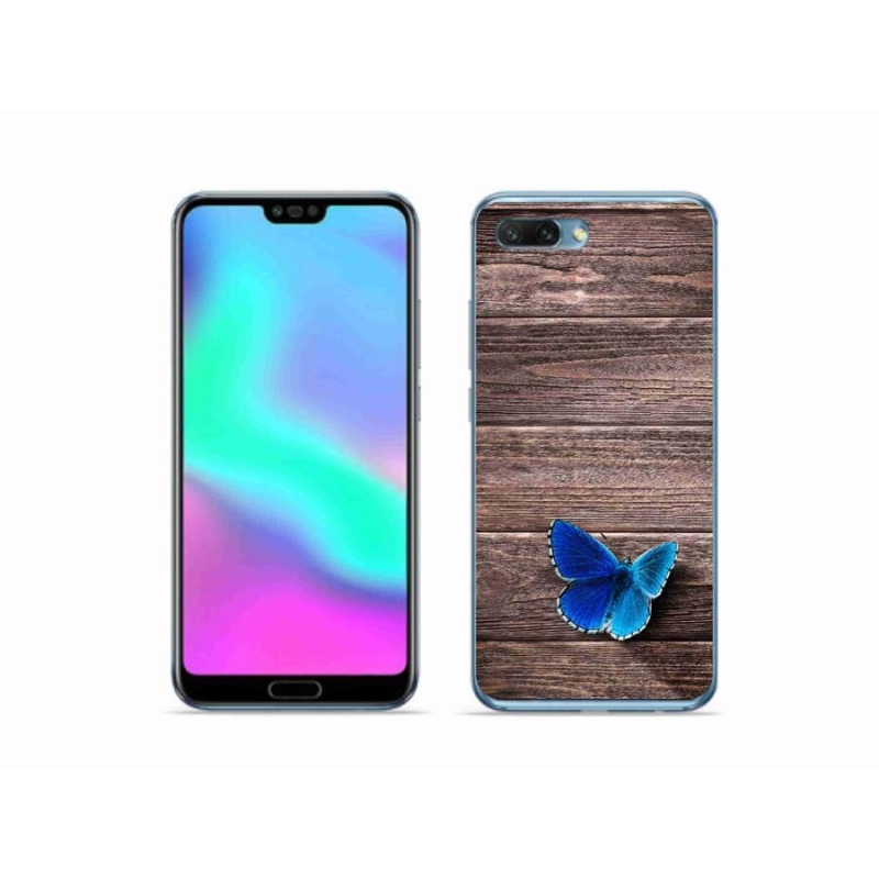 Gélový kryt mmCase na mobil Honor 10 - modrý motýľ 1