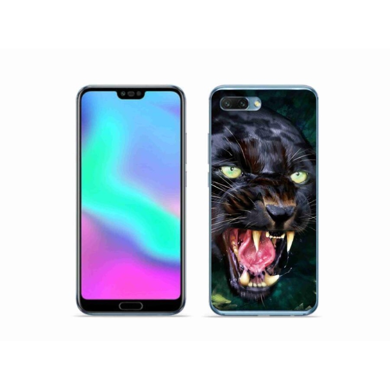 Gélový kryt mmCase na mobil Honor 10 - rozzúrený čierny panter