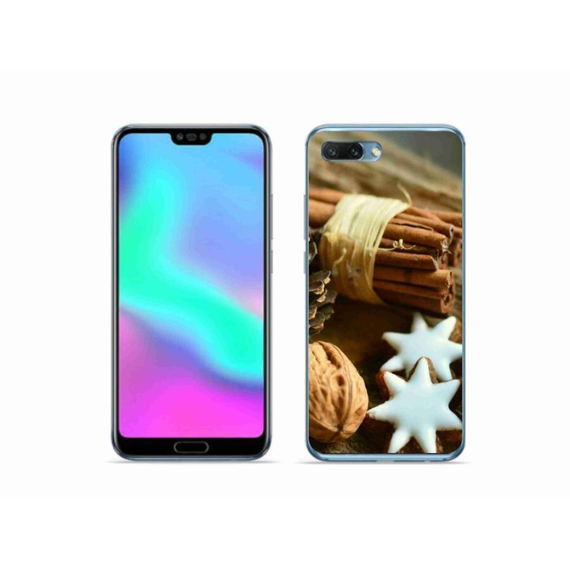 Gélový kryt mmCase na mobil Honor 10 - škorica a perníčky