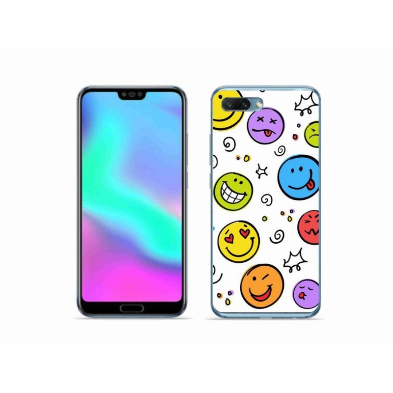 Gélový kryt mmCase na mobil Honor 10 - smajlíci