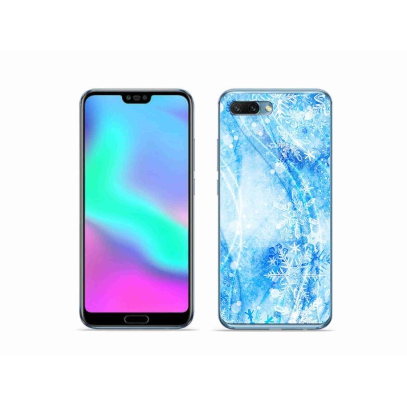 Gélový kryt mmCase na mobil Honor 10 - snehové vločky