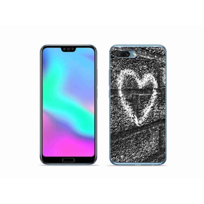 Gélový kryt mmCase na mobil Honor 10 - srdce na stene