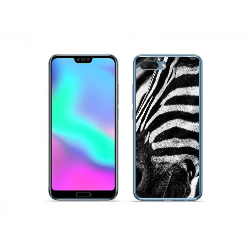 Gélový kryt mmCase na mobil Honor 10 - zebra